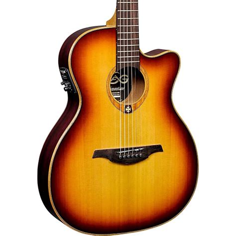 Lag Guitars Tramontane T100ASCE Slim-line Auditorium Cutaway Acoustic ...