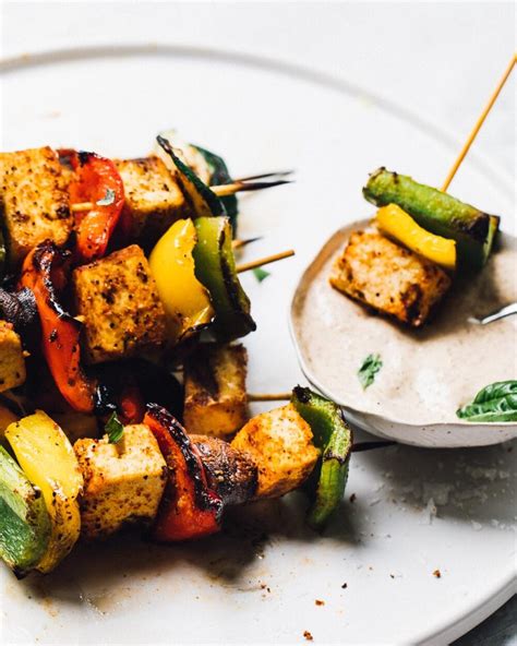 Healthy Grilled Vegetable Kabobs With Tofu Heartbeet Kitchen