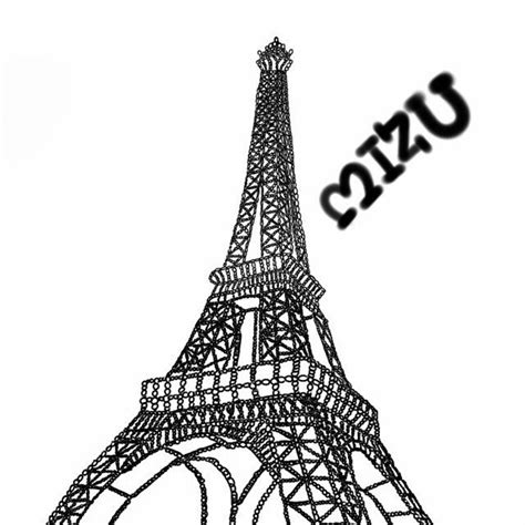 رسم برج ايفل Eiffel Tower Drawings Landmarks Journaling Sketches