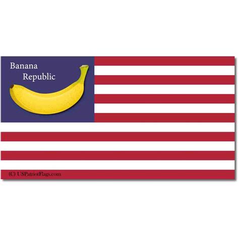 Banana Republic of America Flag with WORDS Made in USA | US Patriot Flags