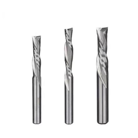 Single Flute End Mills For Plastic Acrylic Pvc