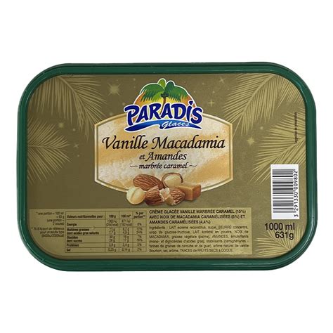 Paradis Glaces Cr Me Glac E Vanille Macadamia Amandes Click