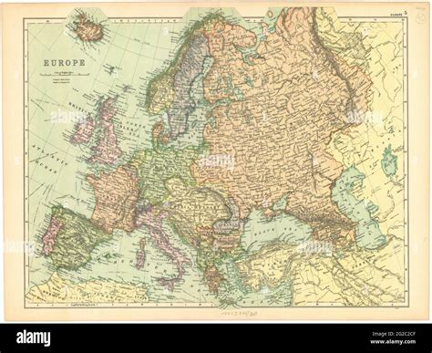 Old Europe Map Vintage Europe Map Retro Europe Map Old Map Of Europe