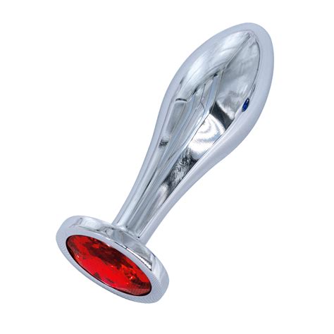 Plug Anal Metálico con Joya Acero Inoxidable