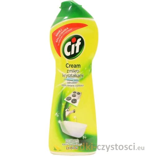 Cif LEMON 500 Ml Mleczko Do Czyszczenia Z Mikrogranulkami Srodki