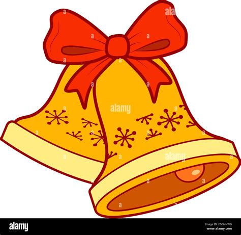 Christmas Cartoons Clip Art Christmas Bell Vector Illustration Stock