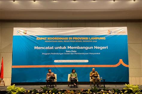 Rakor Pendataan Awal Regsosek Provinsi Lampung Tahun Badan