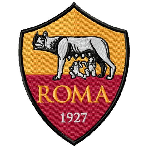 As Roma Fc 2 Logos Machine Embroidery Designs For Instant Download