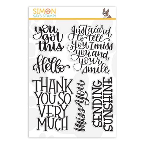 Simon Says Clear Stamps Xl Greetings Sss201150 Simon Says Stamp