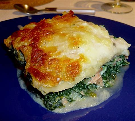 Leichte Spinat Lachs Lasagne Von Chrissi Chefkoch De