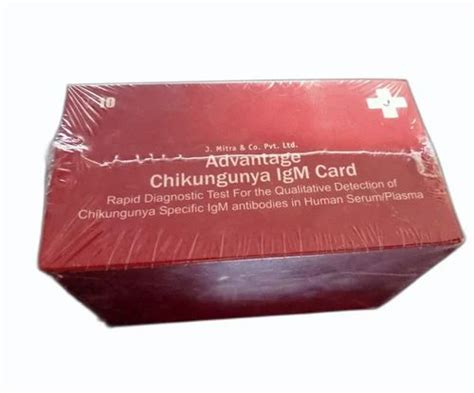 J Mitra Advantage Chikungunya Igm Card At Rs Box New Shahupuri