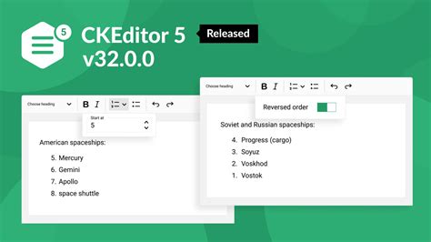 Ckeditor V With New List Properties And Enhanced Mentions