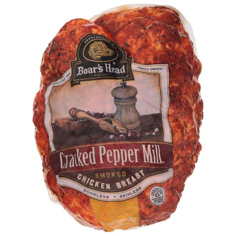 Save On Boar S Head Deli Chicken Breast Cracked Pepper Mill Smoked Reg