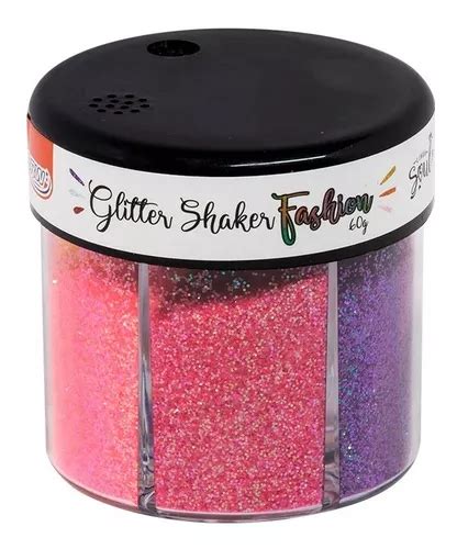 Glitter Shaker Fashion Brw Glitter 60g Com 6 Cores Gl0401 Parcelamento Sem Juros