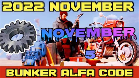 Bunker Alfa Code Today November 5 2022 LDOE Last Day On Earth