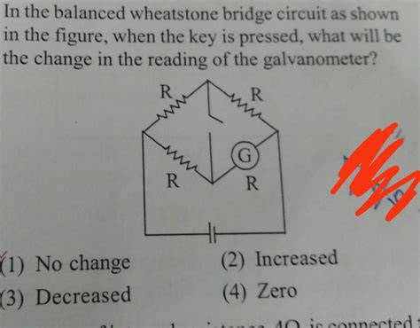 In The Balanced Wheatstone Bridge Circuit As Shown In The Figure When Th