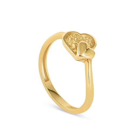 22 Carat Gold Ladies Ring With Heart At Purejewels Uk