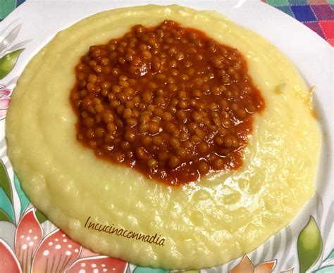 Lenticchie con purè di patate