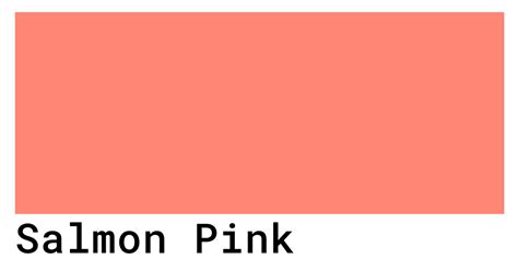 Salmon Pink Color Codes The Hex Rgb And Cmyk Values That You Need