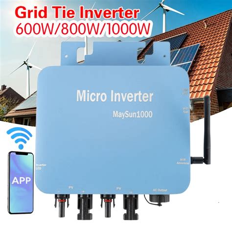 Grid Tie Inverter 600w800w 1000w Micro Inverter Waterproof Solar Power Photovoltaic Power