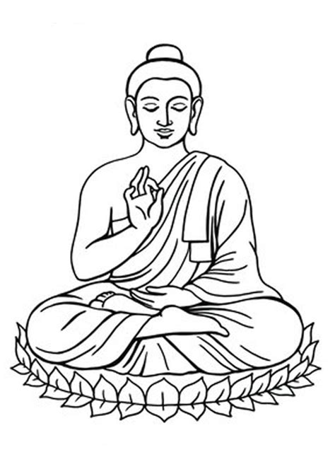 Coloring Pages Of Buddha