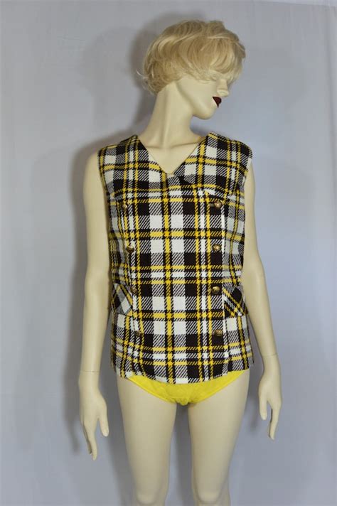 Vintage Plaid Double Breasted Gem