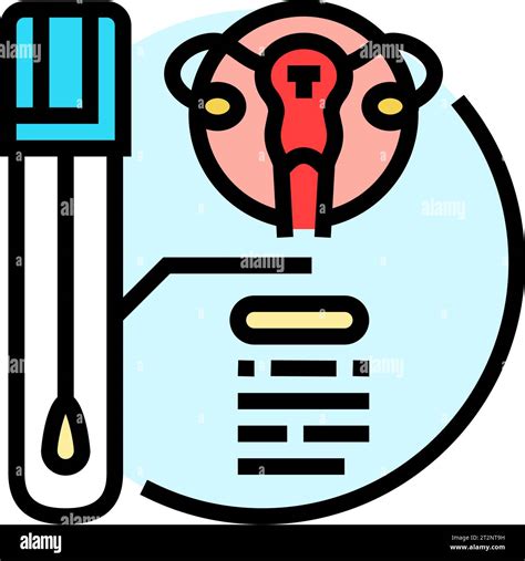 Pap Smear Gynecologist Color Icon Vector Illustration Stock Vector Image And Art Alamy