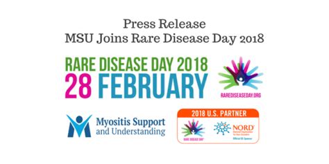 Press Release Msu Joins Rare Disease Day 2018 Myositis Support And