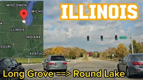 4k Highway Drive Part 1 Fall In Illinois Long Grove 》round Lake N