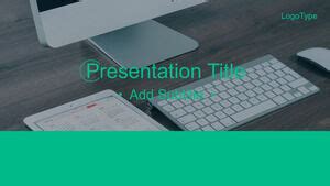 Green Business Report PowerPoint Template PowerPoint Templates Free Download