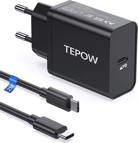 W Usb C Schnellladeger T Mit Ladekabel M Tepow Super Fast Charger