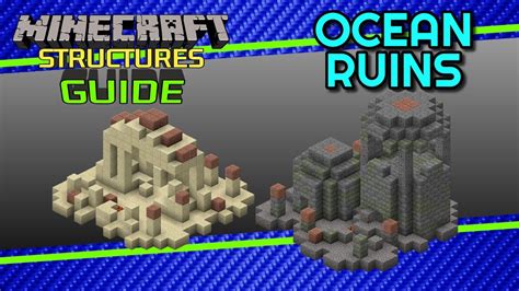 How To Find Ocean Ruins Structures In Minecraft Youtube