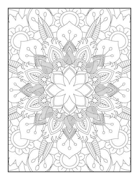 Premium Vector Mandala Coloring Pages Mandala Coloring Page For