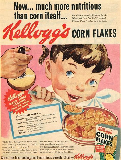 Kelloggs 1961 Cereal Cereal Premiums Cereal Box