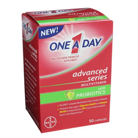 One A Day Advanced Series Multivitamin With Probiotic Shop Multivitamins At H E B