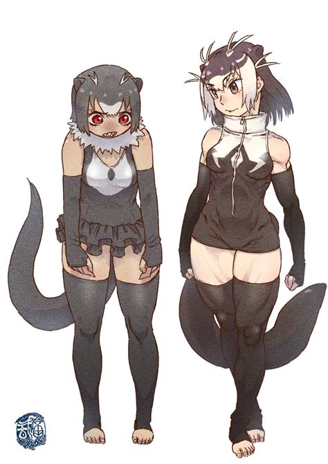 Giant Otter And Giant Otter Kemono Friends Drawn By Kishida Shiki