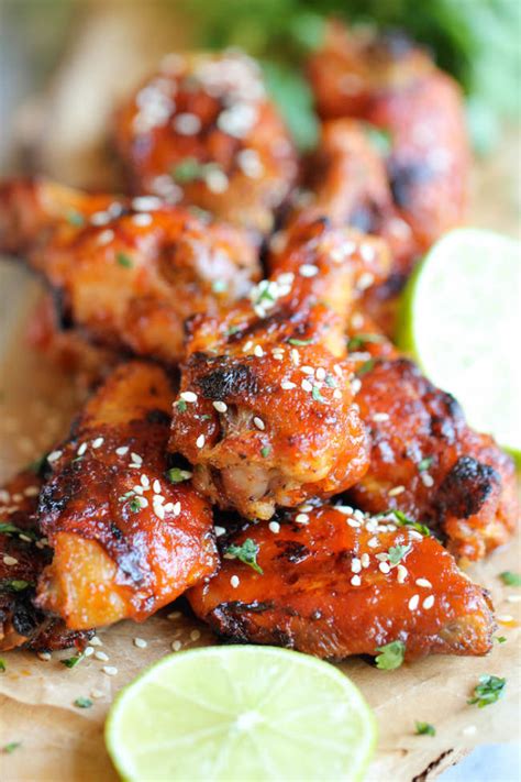 Baked Honey Sriracha Wings Damn Delicious