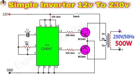 Cd 4047 Inverter Circuit Diagram