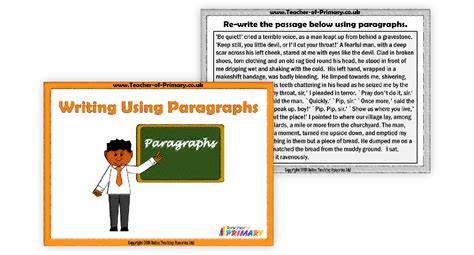 Writing Using Paragraphs Worksheet English Year 3