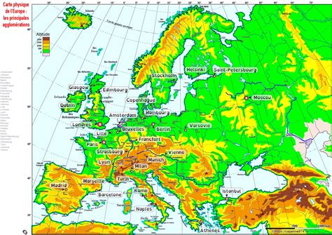 Carte De Leurope Avec Le Relief Page 4