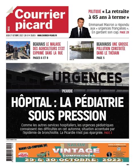 Courrier Picard N20221027 du 27 octobre 2022 à télécharger sur iPad