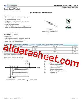 BZX79C5V6 Datasheet PDF Taiwan Semiconductor Company Ltd