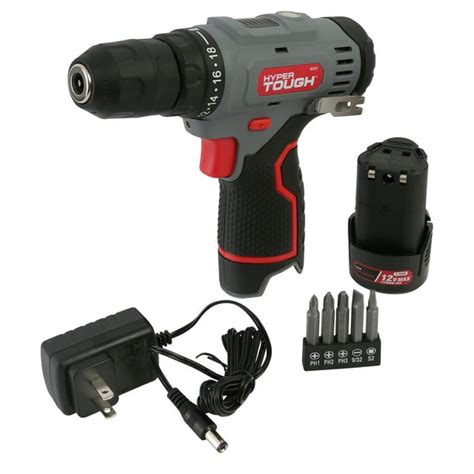 Hyper Tough 12v Max Lit Ion Cordless 3 8 Inch Drill Driver With 1 5ah Battery 99303