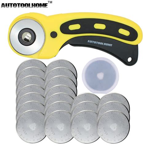 Autotoolhome 45mm Rotary Cutter 20pc Refill Blades Kit Set For Olfa