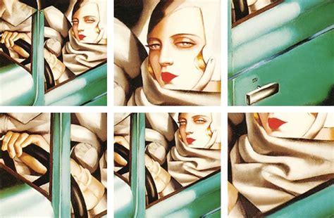 Tamara De Lempicka Self Portrait In Green Bugatti Dancing