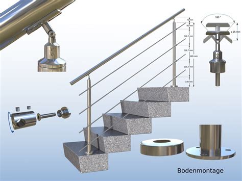 Edelstahl V A Treppengel Nder Balkongel Nder Handlauf Gel Nder Treppe