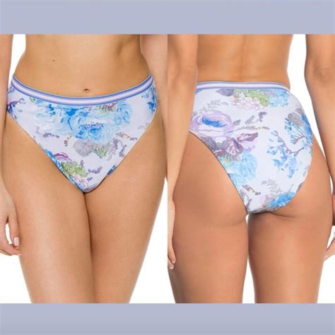 Becca Swim Nwt Becca Vintage Floral High Waist Bikini Bottoms Poshmark