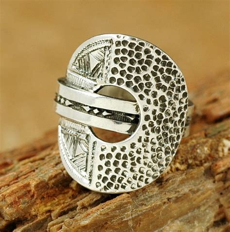 Tuareg Ring Aus Silber Ausgefallenes Design Afrikasia De