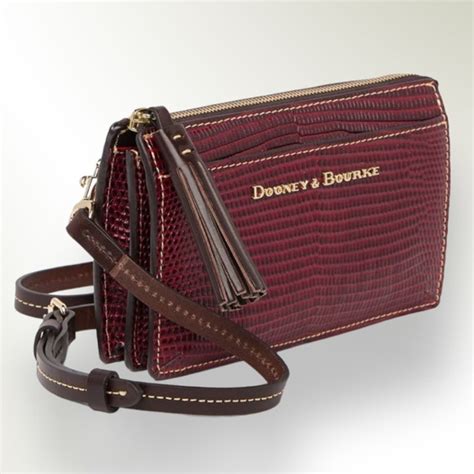 Dooney Bourke Bags Dooney Bourke Gingy Embossed Leather Crossbody