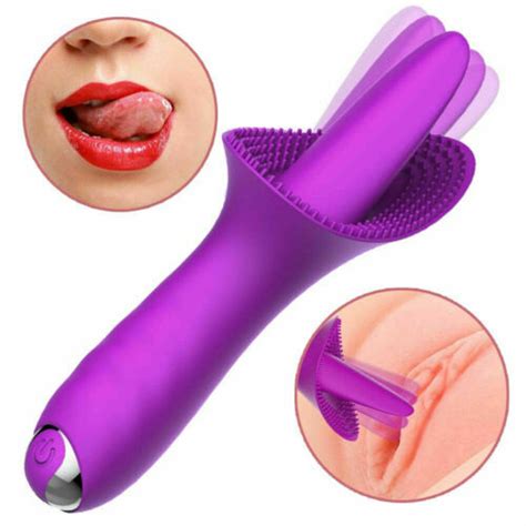 Clit Licking Vibrator Tongue Oral Massager G Spot Dildo Adult Sex Toys